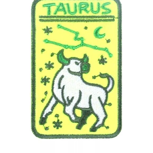 Retro Astrology Zodiac Sign Horoscope Birthday Gift  Patch Embroidered Spiritual - Picture 11 of 13